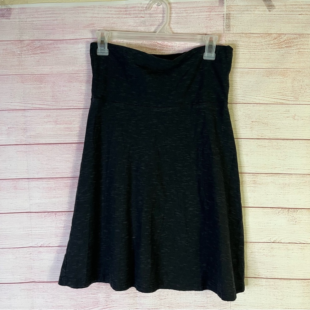 Columbia Black Gray Jersey Skirt Size Small